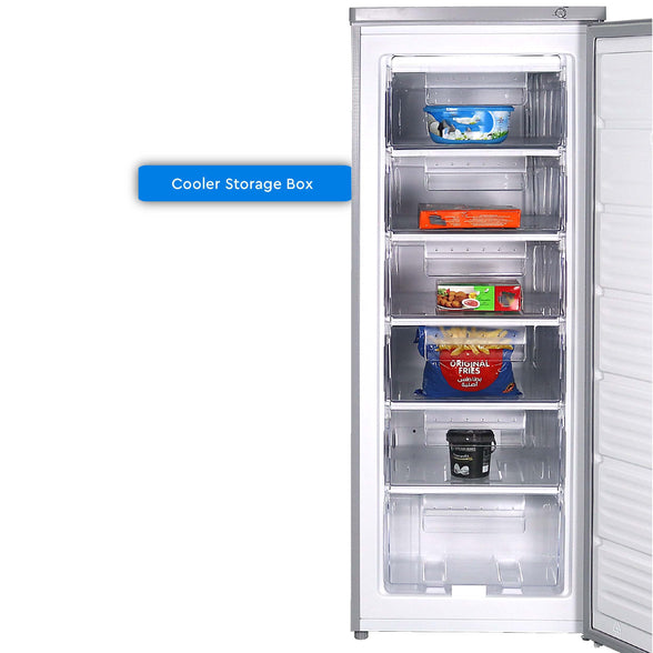 Nobel Upright Freezer 170 Litre 6 Drawer External Handle"Min 1 year manufacturer warranty"