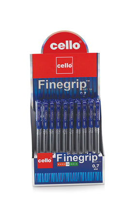 CELLO FINEGRIP BALL PEN 0.7MM DISPLAY OF 50PC BLUE