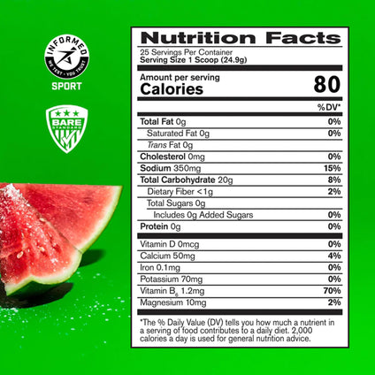 BARE PERFORMANCE NUTRITION, BPN G.1.M Go One More Sport, Endurance Training Fuel, Salted Watermelon, Superior Carbohydrate Source & Electrolyte Formula, Reduce Fatigue, 25 Servings