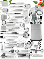 Home Hero 29-pcs Kitchen Utensils Set - Stainless Steel Cooking Utensils Set with Spatula - Kitchen Gadgets & Kitchen Tool Gift Set