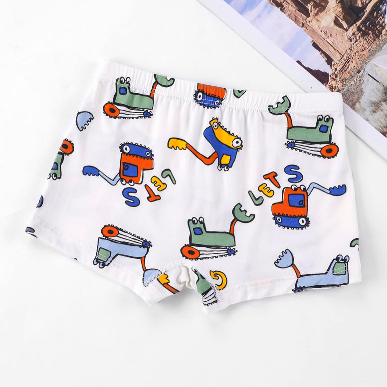 EULLA Boy's Boy's Cotton Boxer Underwear Short Boxer Shorts 10-11Y