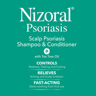 Nizoral Psoriasis Shampoo and Conditioner 11 Fl Oz, Scalp Psoriasis 2-in-1 Shampoo and Conditioner