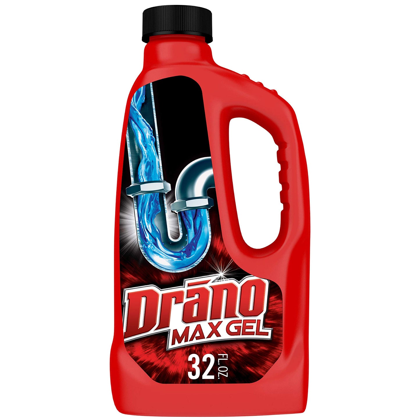 Drano Max Gel Drain Clog Remover and Cleaner for Shower or Sink Drains, Unclogs and Removes Hair, Soap Scum, Blockages,32oz