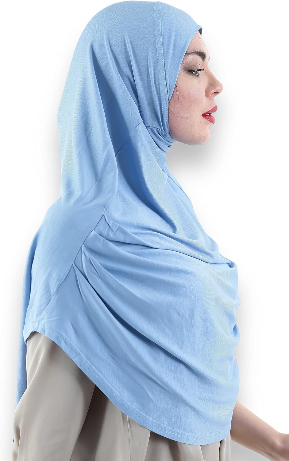 Avanos Easy Wear Soft Hijab for Women, Instant Hijab Long Scarf, Jersey Turbans Prayer Muslim Abayas Dress Clothes Jilbab