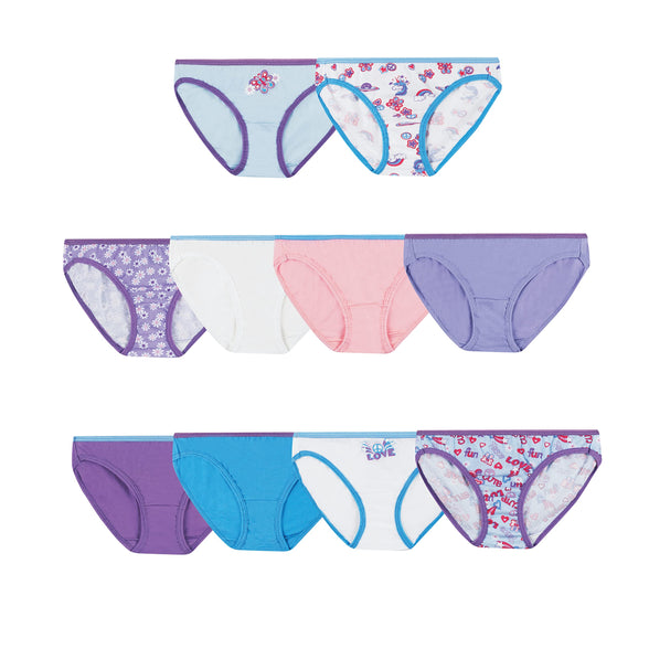 Hanes Girl's Bikini Pack of 10 Bikini Style Underwear (pack of 10) 4 years