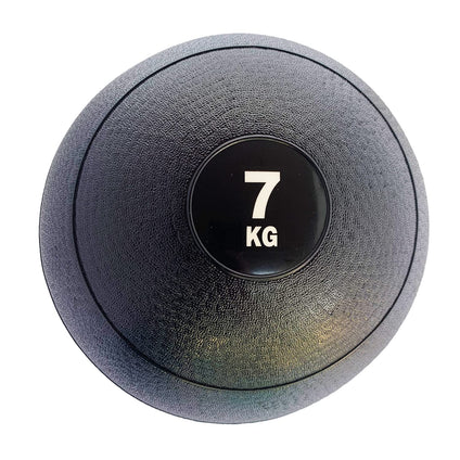FORTUSS Slam Ball 7 KG Black - Heavy Duty No Bounce Exercise Medicine Ball - Weighted Ball for Strength, Conditioning, HIIT, Crossfit Training - Workout Equipment for Home & Gym Use | 3 – 20 KG Black
