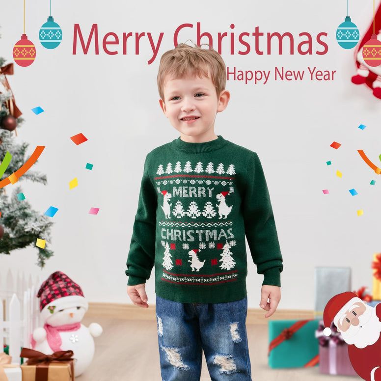 CARETOO Toddler Unisex Baby Button-up Cotton Coat Deer Christmas Cardigan Sweater 6-12Months