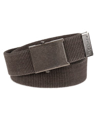 Columbia Men's Military Web Belt-Adjustable One Size Cotton Strap and Metal Plaque Buckle