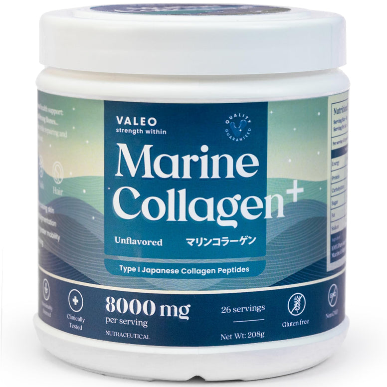 Valeo Marine Collagen - Japanese Collagen Peptides Unflavored 208 gm, 8 g per serving