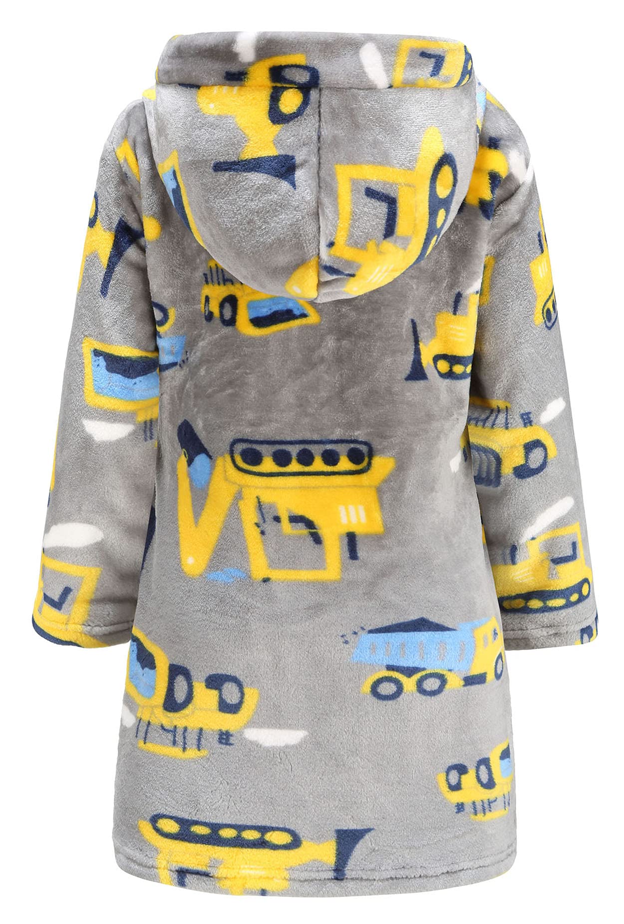FunnyPaja Boys Soft Fleece Robes Plush Hooded Bathrobes Sleepwear for Kids 2-3 Years