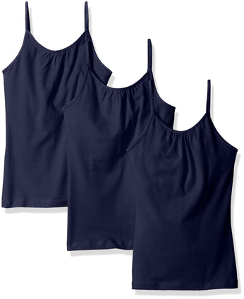 Hanes Little Girls' Cami with Shelf Bra (Pack of 3) XL