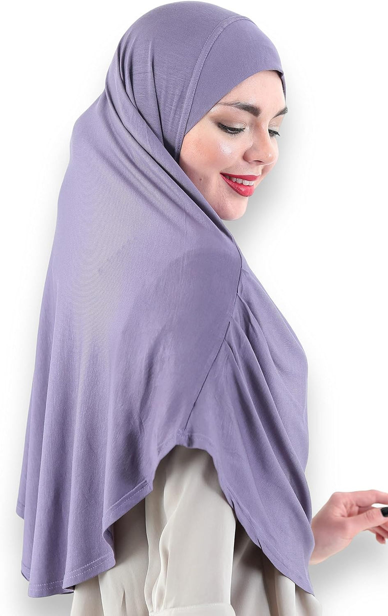 Avanos Easy Wear Soft Hijab for Women, Instant Hijab Long Scarf, Jersey Turbans Prayer Muslim Abayas Dress Clothes Jilbab