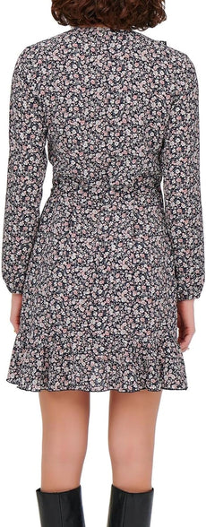 Only Womens Onlcarly L/S Wrap Short Dress Noos Wvn 01 Dress
