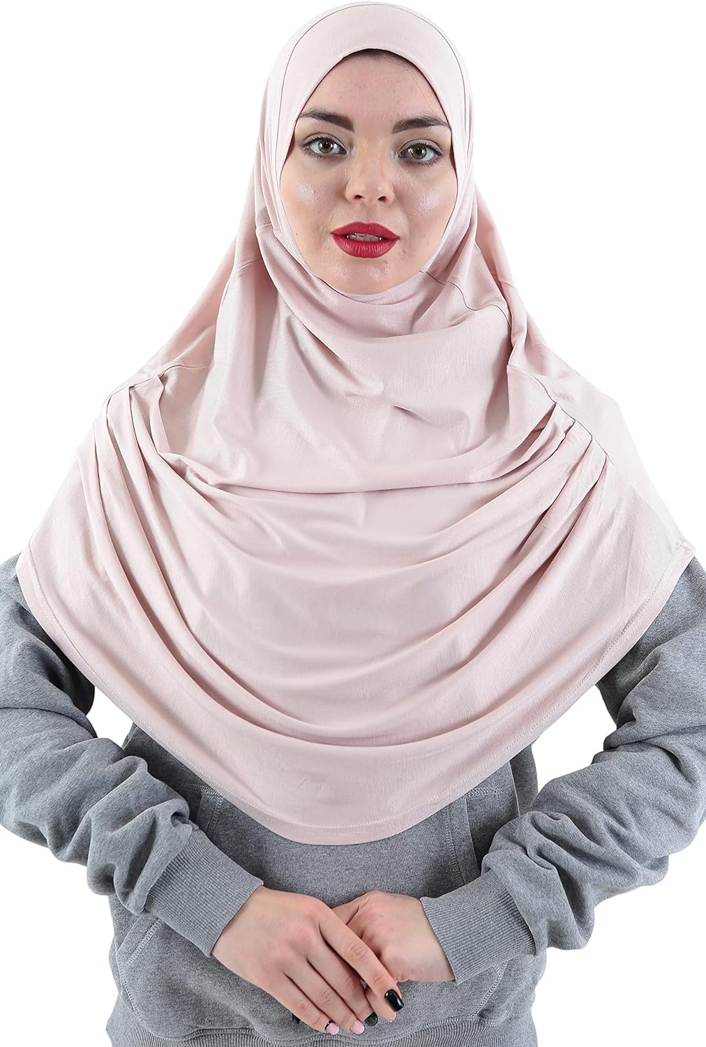 Avanos Easy Wear Soft Hijab for Women, Instant Hijab Long Scarf, Jersey Turbans Prayer Muslim Abayas Dress Clothes Jilbab