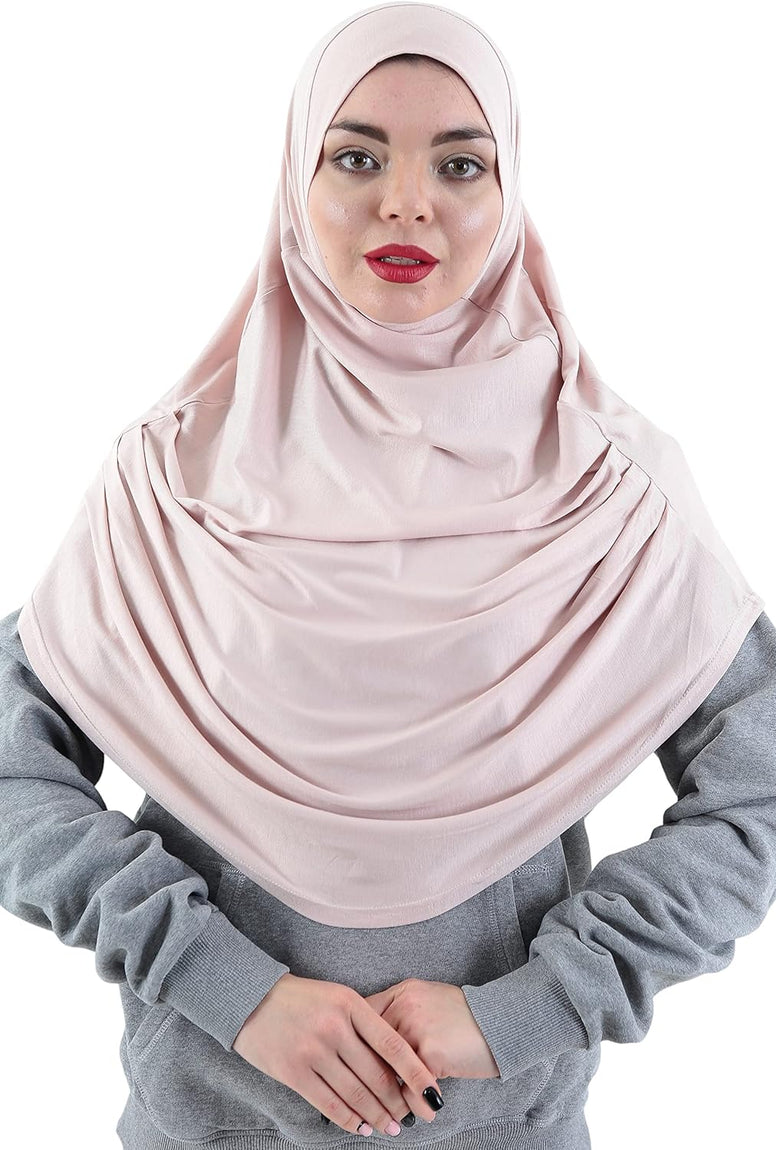 Avanos Easy Wear Soft Hijab for Women, Instant Hijab Long Scarf, Jersey Turbans Prayer Muslim Abayas Dress Clothes Jilbab