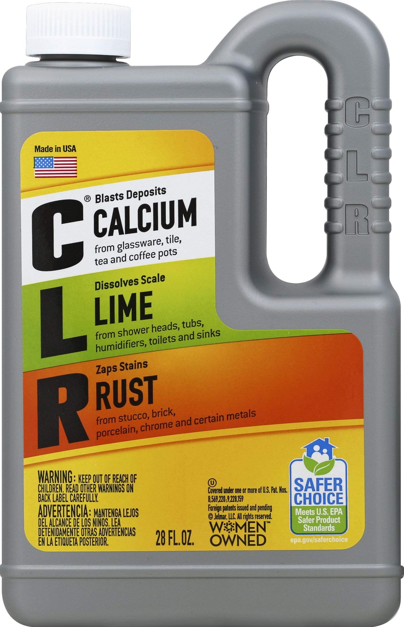CLR Calcium, Lime & Rust Remover, Biodegradable, 28 Oz Bottle (1)