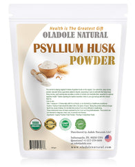 Oladole Natural Psyllium Husk Powder USDA Organic Certified, Everyday Fiber Support, Finely Ground for Easy Mixing