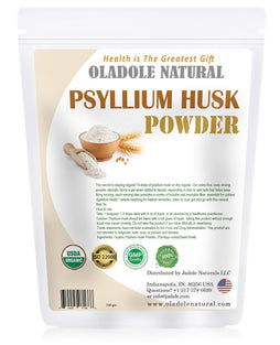 Oladole Natural Psyllium Husk Powder USDA Organic Certified, Everyday Fiber Support, Finely Ground for Easy Mixing