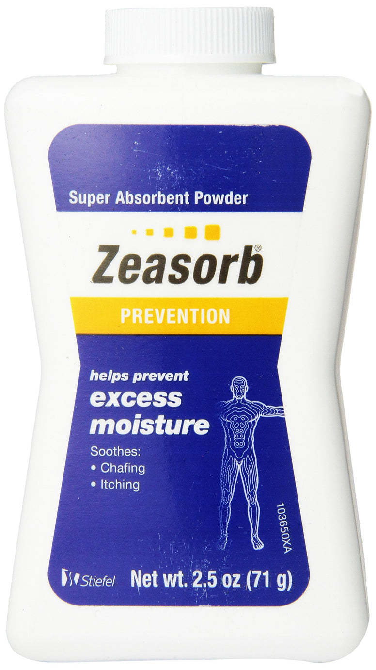 Zeasorb Prevention Super Absorbent Powder for Foot, 2.5 Ounce