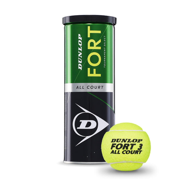 Dunlop Fort All Court Tennis Balls, Set of 3 Piece DL601315 per can