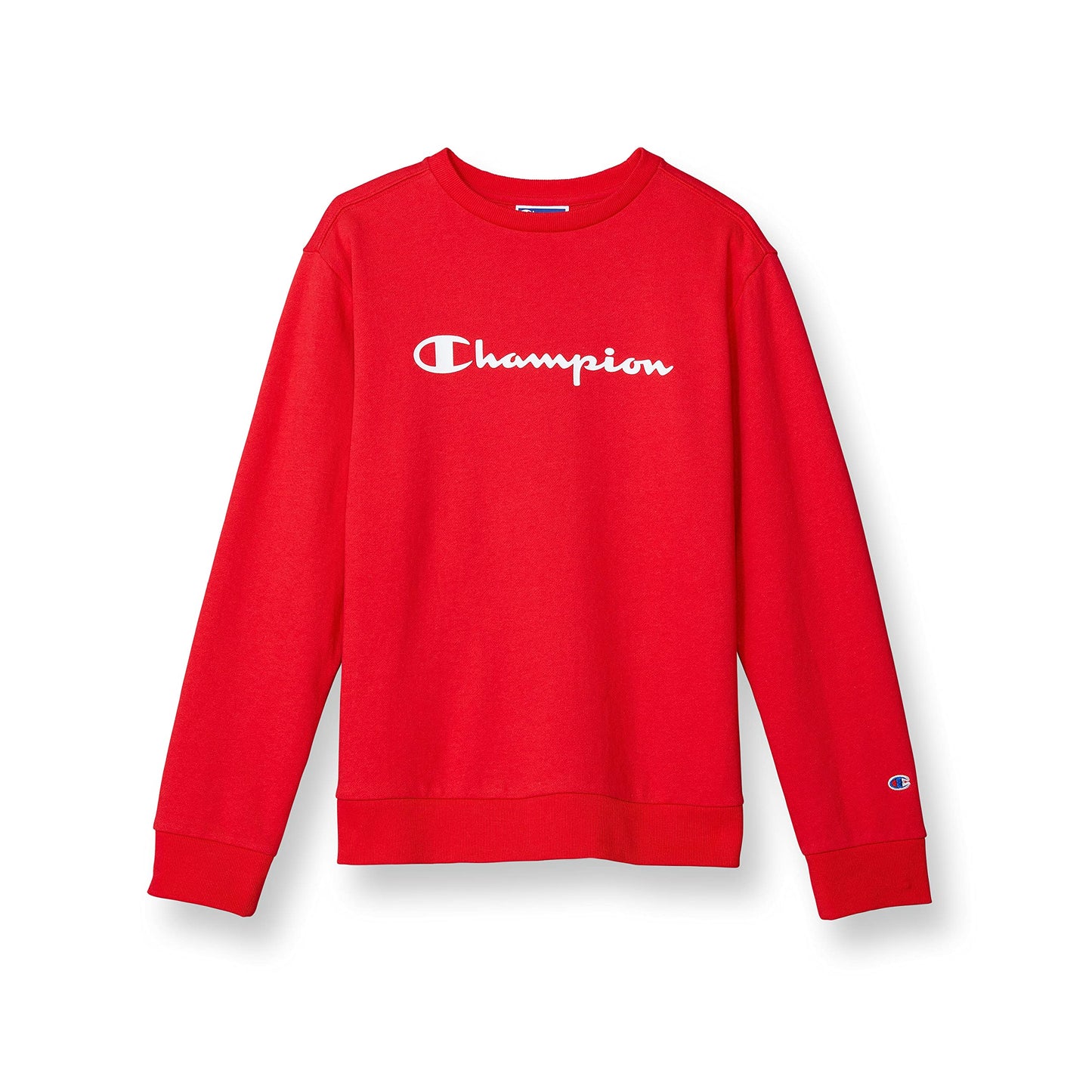 Champion Boys, Kids' Sweatshirt, Crewneck Sweater, French Terry, Script