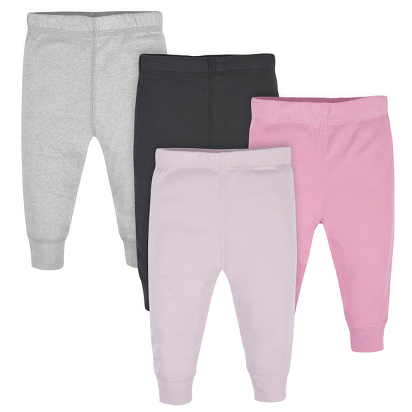 Gerber Baby Girls 4-pack Active Pants 3-6 Months