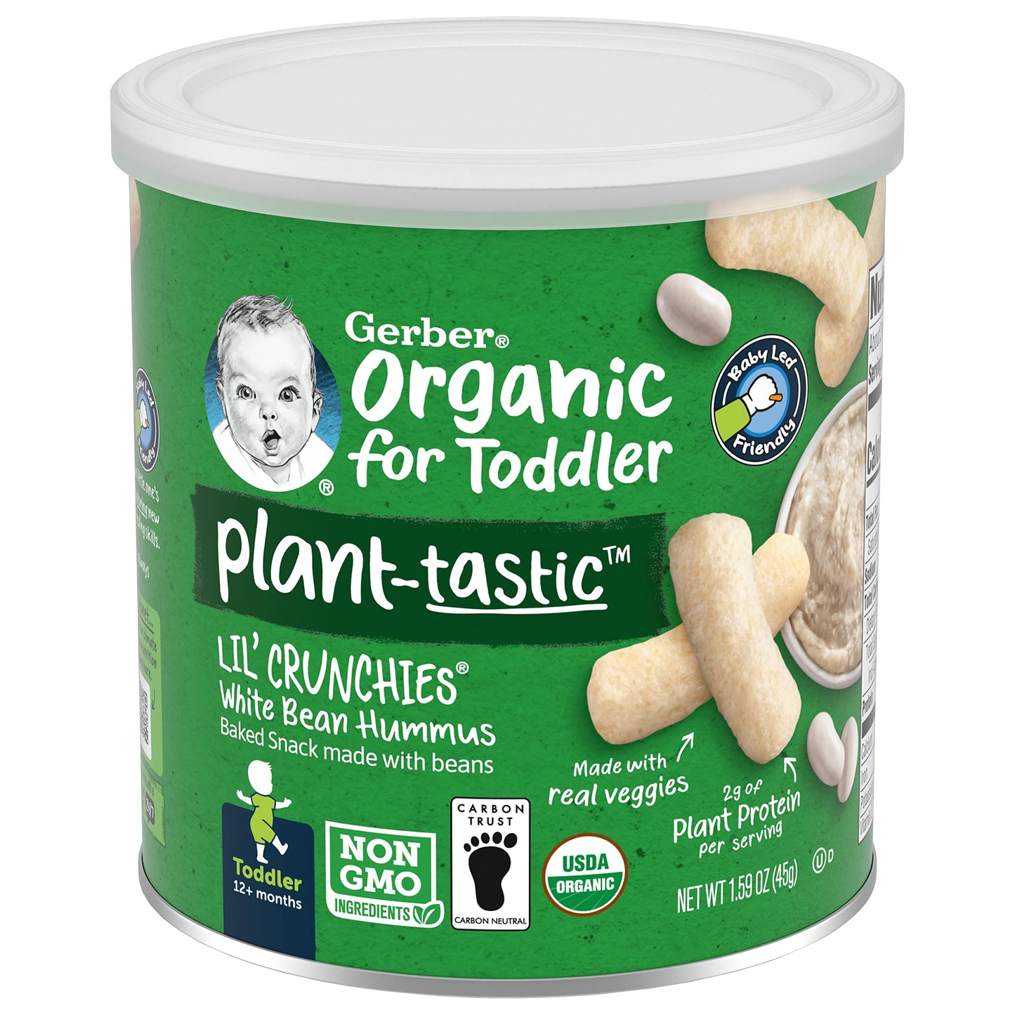 Gerber Lil Crunch Organic, White Bean Hummus