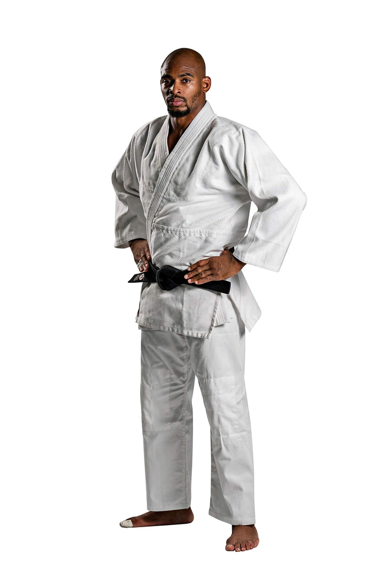 Ronin Judo Gi - Professional Made Martial Arts Uniform - Single Weave Bleach Kimono - Perfect for Competition or Training + White Belt
