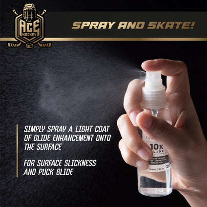 ACE HOCKEY Liquid Spray for Hockey Tiles - Shooting Pads - Synthetic Ice - 10X Effortless Glide (Pack of 1)