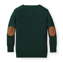 Hope & Henry Boys' Long Sleeve Fine Gauge V-Neck Sweater