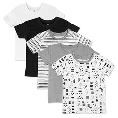 HonestBaby Unisex Baby Organic Cotton Short Sleeve T-Shirt Multi-Packs T-Shirt 0 Months
