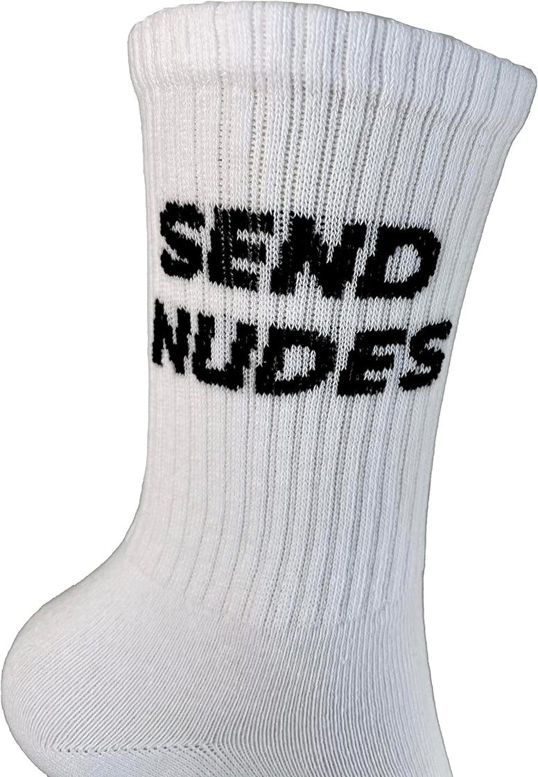 SickSock Funny White Gym Socks