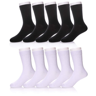 FANZERO BACK TO SCHOOL SOCKS- 10 Pairs Toddler Kids Girls Boys Soft Comfort Warm Cotton Socks For 3-12 Years Old