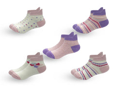 New born Baby, Infant & Toddler Girls Combed Cotton Socks 5 Pairs Pack (12-24 Months)