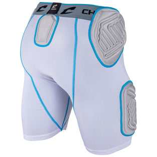 CHAMPRO Men's Bull Rush 5-Pad Integrated Football Girdle, Padded Compression Shorts