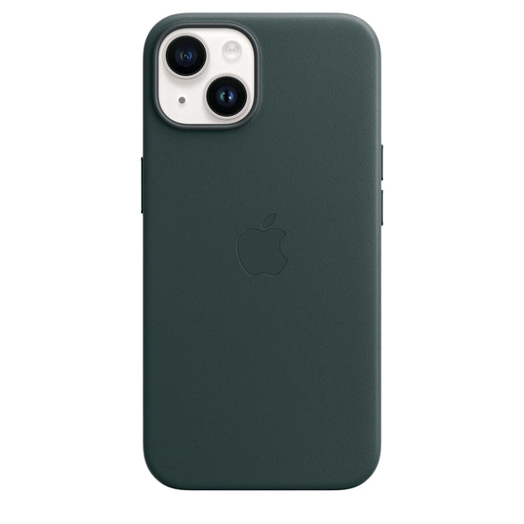 Apple iPhone 14 Leather Case with MagSafe - Forest Green 