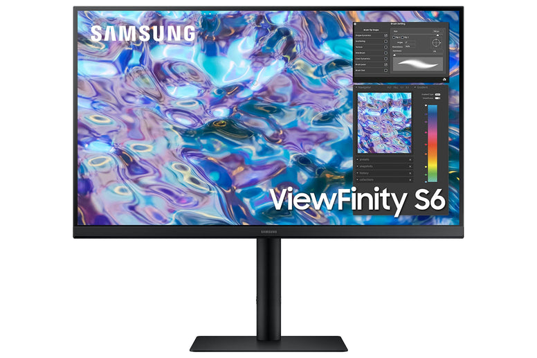 Samsung 27" ViewFinity S6 LS27B610, 2K QHD Monitor with IPS Panel, Ergonomic Design with Border-less Screen, 75Hz refresh rate, AMD FreeSync - LS27B610EQMXUE