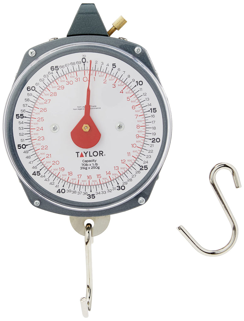 Taylor Precision Products Dial Style 70-Pound IndUStrial Hanging Scale, One Size