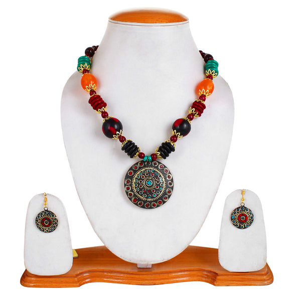 YouBella Stylish Afghani Tribal Jewellery Set for Women (multicolour)(MV-FS6S-86K3)