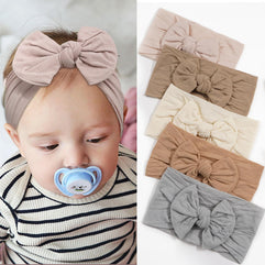 CELLOT 12 Colors Super Stretchy Soft Knot Baby Girl Headbands with Hair Bows Head Wrap For Newborn Baby Girls Infant Toddlers Tye Dye