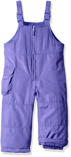 LONDON FOG Girls' Classic Snow Bib Ski Snowsuit, New Purple, 4 Y