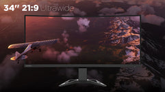 Lenovo 34 Inch Curved Wide QHD VA 165Hz 0.5ms Gaming Monitor With HDMI 2.0,DP,Raven Black G34w-30