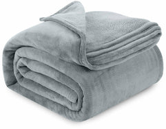 Utopia Bedding Fleece Blanket Full Size Cool Grey Lightweight Fuzzy Soft Anti-Static Microfiber Bed Blanket (90x84 Inches)