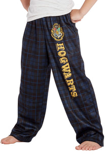 INTIMO Harry Potter Big Boys Houses Plaid Pajama Lounge Pants (Hogwarts, M-8) Large