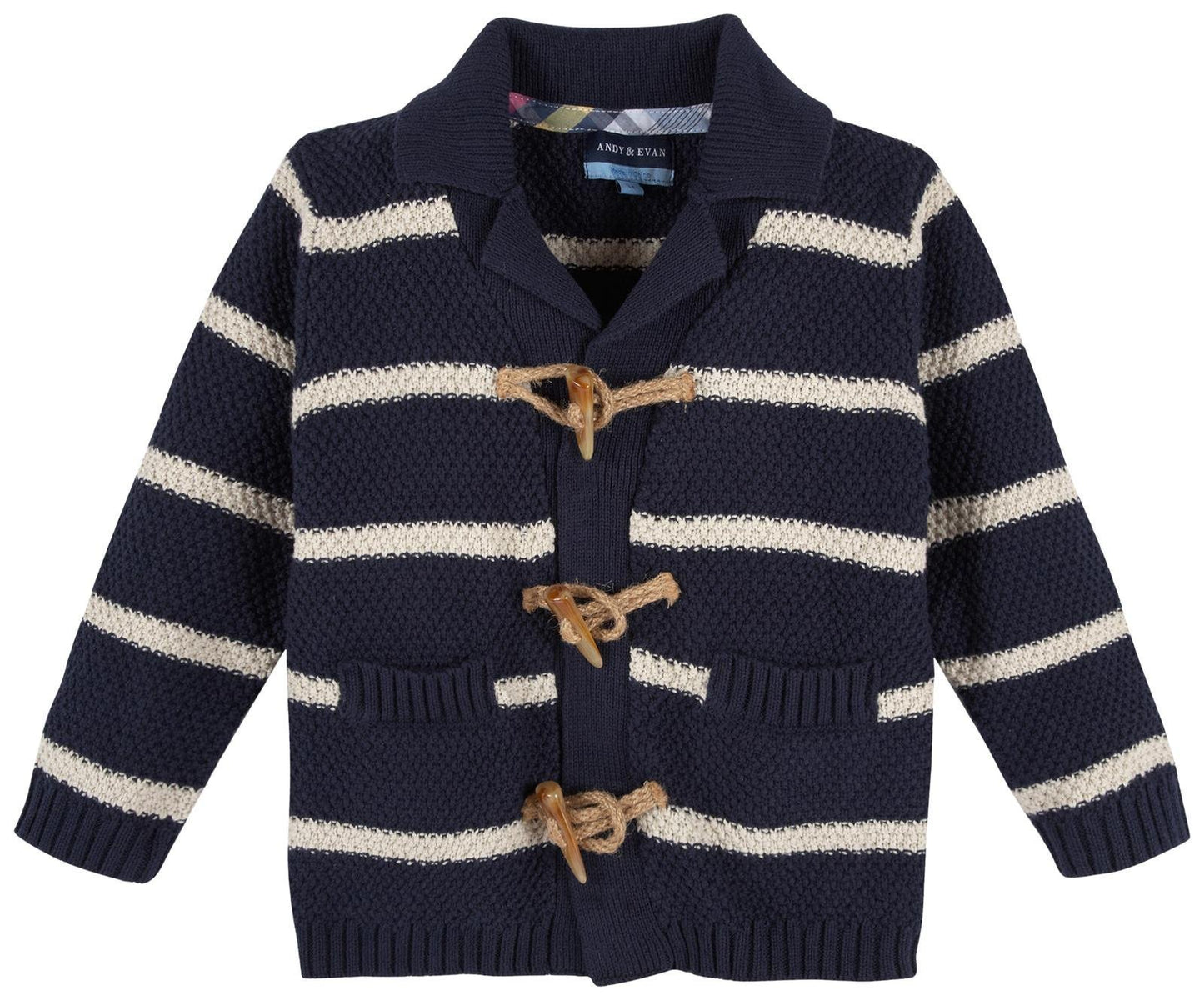 Andy & Evan Baby Boys' Striped Cardigan-Infant 3-6M