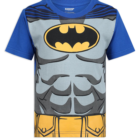 DC Comics Justice League Boys’ 4 Pack T-Shirts for Toddler and Little Kids– Blue/Red/Green/Gray 2Y