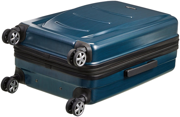 Metro Muscat Basics Hardshell Spinner Luggage - 24 inch (Material: ABS+ Polycarbonate), Navy Blue