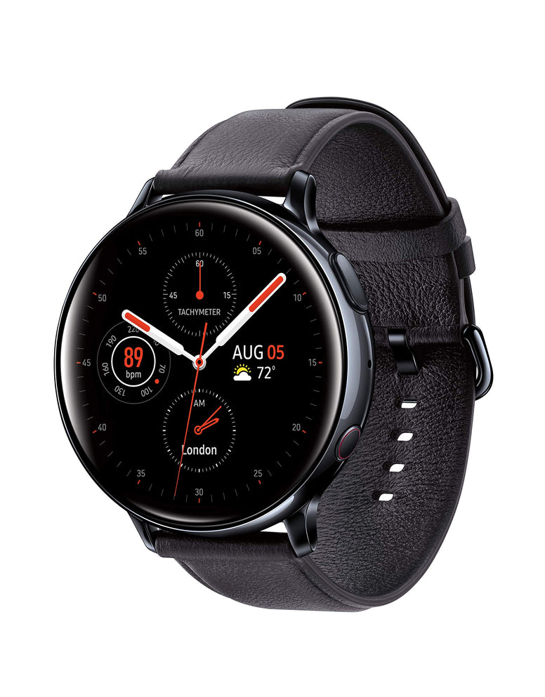 SAMSUNG Galaxy Watch Active 2 (44mm, GPS, Bluetooth, Unlocked LTE,) Smart Watch with Advanced Health Monitoring, Fitness Tracking, and Long lasting Battery, Aqua Black - (US Version)