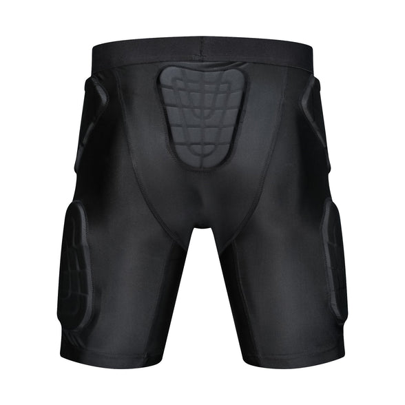 TUOY Padded Compression Shorts Padded Football Girdle Hip and Thigh Protector for Football Paintball Basketball Ice Skating Rugby Soccer Hockey and All Other Contact Sports