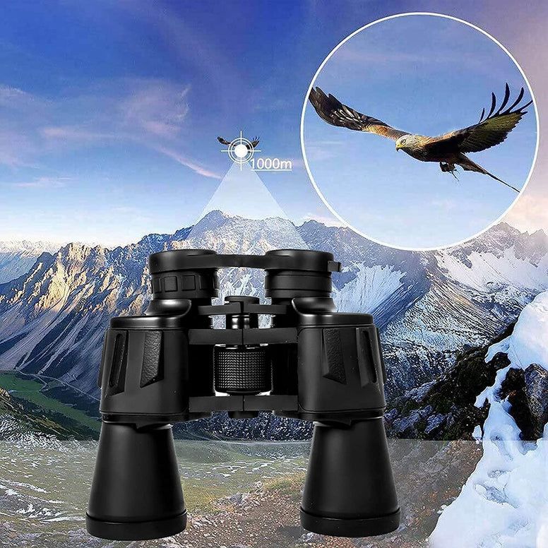 TDOO 20x50 Binoculars for Adults Professional Powerful Binoculars for Travel Bird Sightseeing Watching Hunting Wildlife Ou r Sports Games and Concerts (BLACK 4)